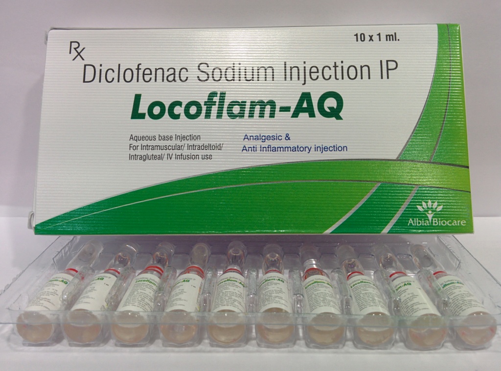 LOCOFLAM-AQ | Diclofenac Sodium 75mg (per ml) (Aqueous Based)